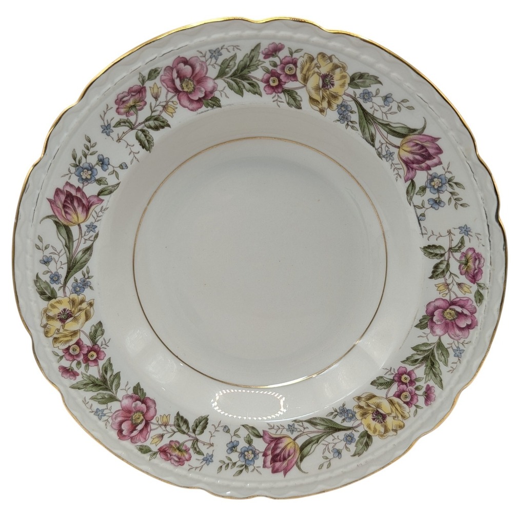 Vintage Royal Jackson Soup Bowl Lady Mayfair Vogue Ceramic Scalloped Edge SEE